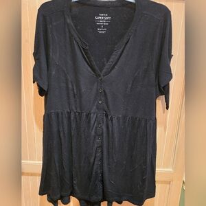 Torrid Babydoll Top 3X EUC